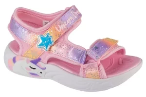 Skechers Unicorn Dreams - Majestic Bliss 302682L-LPMT, Dla dziewczynki, Różowe, sandały, tkanina, rozmiar: 29