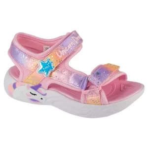 Skechers Unicorn Dreams - Majestic Bliss 302682L-LPMT, Dla dziewczynki, Różowe, sandały, tkanina, rozmiar: 29