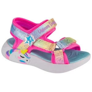 Skechers Unicorn Dreams - Majestic Bliss 302682N-PKMT, Dla dziewczynki, Różowe, sandały, tkanina, rozmiar: 24