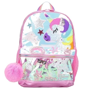 Skechers Unicorn Face Backpack SKTT8577-MULT, Dla dziewczynki, Wielokolorowe, plecaki, poliester, rozmiar: One size