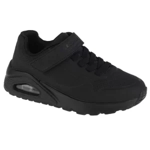 Skechers Uno Air Blitz 403673L-BBK, Dla chłopca, Czarne, buty sneakers, skóra syntetyczna, rozmiar: 28