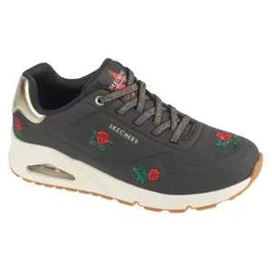 Zdjęcie produktu Skechers Uno - Champagne and Roses 177862-BKRD, Damskie, Czarne, buty sneakers, skóra syntetyczna, rozmiar: 36