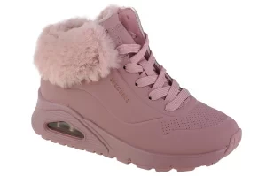 Skechers Uno - Fall Air 310539L-MVE, Dla dziewczynki, Różowe, buty zimowe, skóra syntetyczna, rozmiar: 31