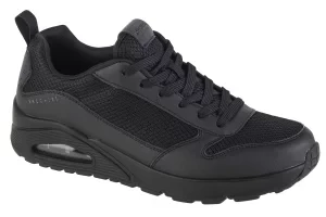 Skechers Uno - Fastime 237016-BBK, Męskie, Czarne, buty sneakers, syntetyk, rozmiar: 41