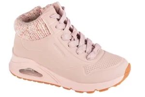 Skechers Uno Gen1 - Darling Daze 310566L-BLSH, Dla dziewczynki, Różowe, buty zimowe, skóra syntetyczna, rozmiar: 28