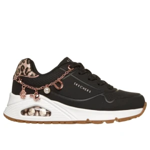 Skechers UNO Gen1 - Leopard Rockstar - Czarny / Cetki