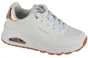 Skechers Uno Gen1 - Shimmer Away 310545L-WHT, Dla dziewczynki, Białe, buty sneakers, skóra syntetyczna, rozmiar: 29