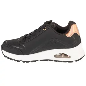 Skechers Uno Gen1 - Zip And Stride 310554L-BKRG, Dla dziewczynki, Czarne, buty sneakers, skóra syntetyczna, rozmiar: 28