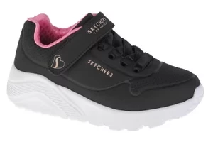 Skechers Uno Lite 310451L-BKRG, Dla dziewczynki, Czarne, buty sneakers, skóra syntetyczna, rozmiar: 28