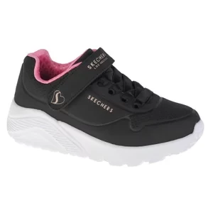 Skechers Uno Lite 310451L-BKRG, Dla dziewczynki, Czarne, buty sneakers, skóra syntetyczna, rozmiar: 28