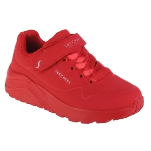 Skechers Uno Lite 310451L-RED, Dla dziewczynki, Czerwone, buty sneakers, skóra syntetyczna, rozmiar: 30