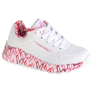 Zdjęcie produktu Skechers Uno Lite 314976L-WRPK, Dla dziewczynki, Białe, buty sneakers, skóra syntetyczna, rozmiar: 30