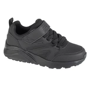 Skechers Uno Lite - Echo Surge 403640L-BBK, Dla dziewczynki, Czarne, buty sneakers, skóra syntetyczna, rozmiar: 29