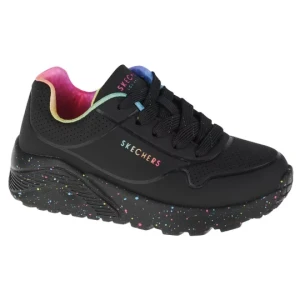 Skechers Uno Lite Rainbow Speckle 310456L-BKMT, Dla dziewczynki, Czarne, buty sneakers, skóra syntetyczna, rozmiar: 29