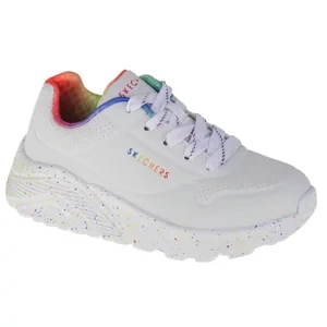 Skechers Uno Lite Rainbow Speckle 310456L-WMLT, Dla dziewczynki, Białe, buty sneakers, skóra syntetyczna, rozmiar: 27