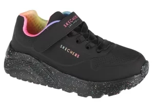 Skechers Uno Lite Rainbow Specks 310457L-BKMT, Dla dziewczynki, Czarne, buty sneakers, skóra syntetyczna, rozmiar: 28