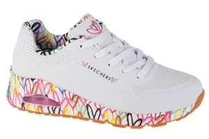 Skechers Uno-Loving Love 155506-WHT, Damskie, Białe, buty sneakers, syntetyk, rozmiar: 35