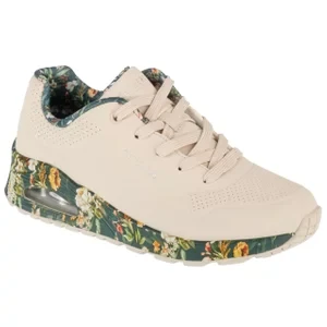 Skechers Uno - Majestic Garden 155583-NTMT, Damskie, Beżowe, buty sneakers, skóra syntetyczna, rozmiar: 36