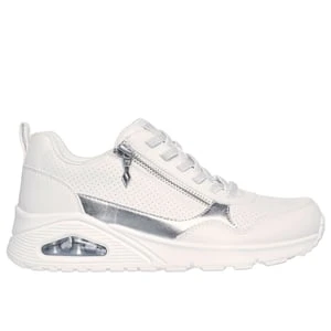 Skechers UNO - Metallic Sliders - Bialy