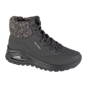 Skechers Uno Rugged - Darling 167988-BLK, Damskie, Czarne, buty zimowe, skóra syntetyczna, rozmiar: 36