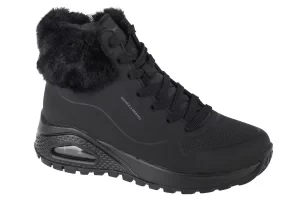 Skechers Uno Rugged - Fall Air 167274-BBK, Damskie, Czarne, buty zimowe, skóra syntetyczna, rozmiar: 36