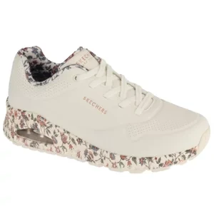 Zdjęcie produktu Skechers Uno - Safari Time 155412-WMLT, Damskie, Białe, buty sneakers, skóra syntetyczna, rozmiar: 37,5