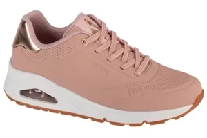 Skechers Uno-Shimmer Away 155196-BLSH, Damskie, Różowe, buty sneakers, skóra syntetyczna, rozmiar: 36