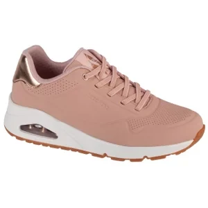 Skechers Uno-Shimmer Away 155196-BLSH, Damskie, Różowe, buty sneakers, skóra syntetyczna, rozmiar: 36