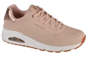 Skechers Uno-Shimmer Away 155196-NAT, Damskie, Beżowe, buty sneakers, skóra syntetyczna, rozmiar: 37