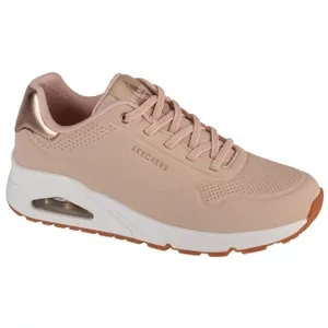 Skechers Uno-Shimmer Away 155196-NAT, Damskie, Beżowe, buty sneakers, skóra syntetyczna, rozmiar: 37