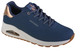 Skechers Uno-Shimmer Away 155196-NVY, Damskie, Granatowe, buty sneakers, skóra syntetyczna, rozmiar: 35,5