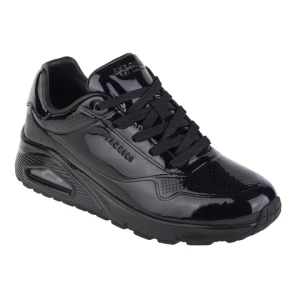 Skechers Uno-Shiny One 177142-BBK, Damskie, Czarne, buty sneakers, skóra powlekana, rozmiar: 36, 5