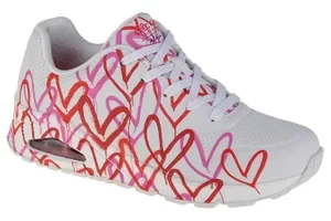 Skechers Uno-Spread The Love 155507-WRPK, Damskie, Białe, buty sneakers, skóra syntetyczna, rozmiar: 36