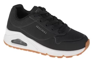 Skechers Uno Stand On Air 310024L-BLK, Dla dziewczynki, Czarne, buty sneakers, skóra syntetyczna, rozmiar: 28