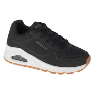 Skechers Uno Stand On Air 310024L-BLK, Dla dziewczynki, Czarne, buty sneakers, skóra syntetyczna, rozmiar: 28