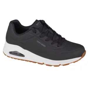 Skechers Uno-Stand on Air 73690-BLK, Damskie, Czarne, buty sneakers, skóra syntetyczna, rozmiar: 36