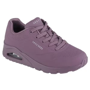 Skechers Uno-Stand on Air 73690-DKMV, Damskie, Fioletowe, buty sneakers, skóra syntetyczna, rozmiar: 36