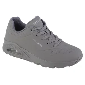 Skechers Uno-Stand on Air 73690-GRY, Damskie, Szare, buty sneakers, skóra syntetyczna, rozmiar: 37