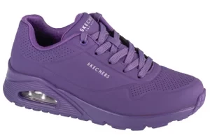 Skechers Uno-Stand on Air 73690-PUR, Damskie, Fioletowe, buty sneakers, skóra syntetyczna, rozmiar: 36