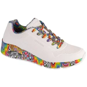 Skechers Uno - Stark Mini Drip 183518-WMLT, Męskie, Białe, buty sneakers, skóra syntetyczna, rozmiar: 42,5