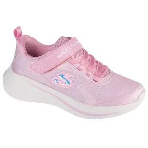 Skechers Wave 92 303557L-LTPK, Dla dziewczynki, Różowe, buty sneakers, tkanina, rozmiar: 29
