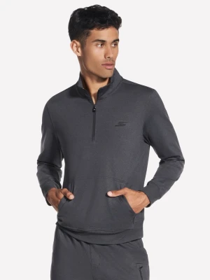 Skechers Weekend Easy 1/4 Zip - Czarny/Grafitowy