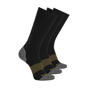 Skechers Work: 3 Pack mężczyźni's Over Calf Compression skarpety - Czarny