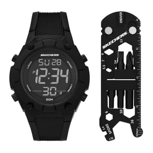 Skechers Work: Digital zegarek GWP - Czarny Watch