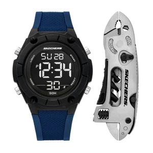 Skechers Work: Digital zegarek GWP - Granatowy Watch