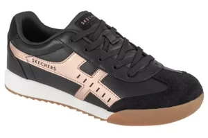 Skechers Zinger - Metallic Roads 177500-BKRG, Damskie, Czarne, buty sneakers, skóra syntetyczna, rozmiar: 36