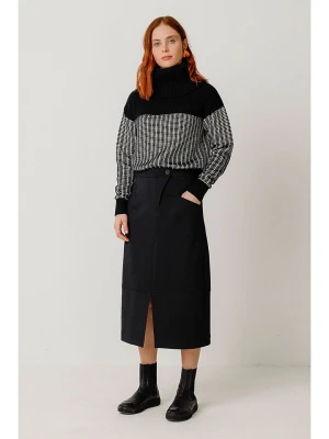 SKFK Sweter "Rebeka" w kolorze czarno-białym rozmiar: 38