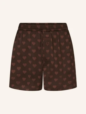 Skims Bokserki Sleep Sateen Z Satyny braun