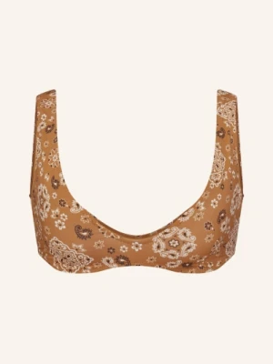 Skims Gorsetowy Top Bikini Signature Swim braun