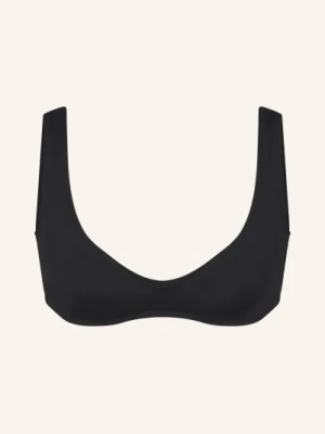Skims Gorsetowy Top Bikini Signature Swim schwarz